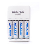Cargador Baterías Beston Bst C8006b + 4 Baterias Recargables