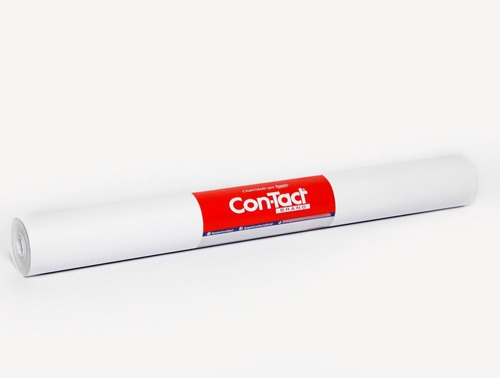 Papel Plastico Contact Adesivo 45cmx10m Branco Fosco Orig.