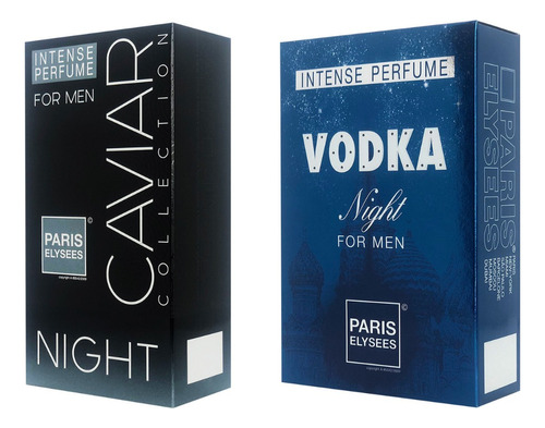 Kit Perfume Masculino Noite Vodka Night + Caviar Night 