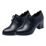 Anriy Elegantes Zapatos Gruesos De Tacón Bajo For Mujer,