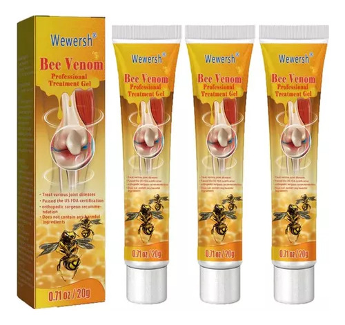 6 Creme Para Cuidados Com As Articulações Bee Venom