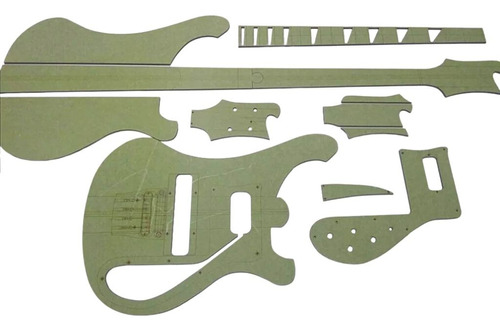 Gabaritos Baixo Rickenbacker Braco Interico Ao Meste Luthier