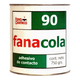 Adhesivo De Contacto Fanacola 90 Lata X 750gr Pegamento Líquido Fana Química