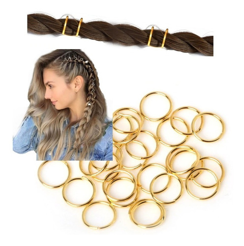  Aros X 48 Unid Abrazaderas Anillos Trenza Rastas Peinados 