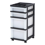 Iris Usa Inc Mc322top Carrito De 4 Cajones Con Organizador S