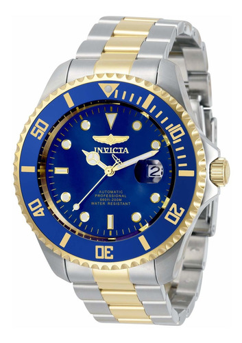 Reloj Hombre Invicta 34042 Automático Pulso Bicolor En Acero