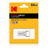Kodak Memoria Usb Drive  2.0 K112 64gb 30mb/s Plateado