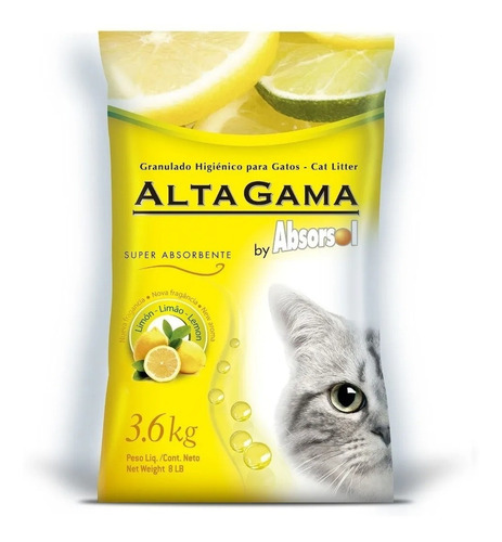 Piedras Sanitarias Absorsol Alta Gama Limon  3,6 Kg 