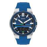 Relógio Orient Solartech Azul Anadigi Mtspa005 D1dx