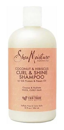 Champu Sheamoisture Curl And Shine Coconut Para Cabello Riz