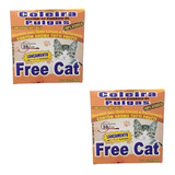 2 Coleiras Anti Pulgas Free Cat 36cm Gatos 100% Atóxico