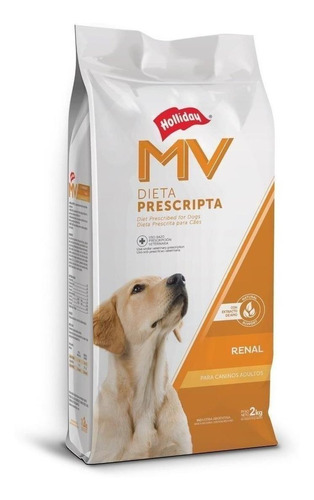 Alimento Mv Dieta Prescripta Renal Para Perro Adulto Todos Los Tamaños Sabor Mix En Bolsa De 2kg