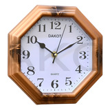Reloj De Pared Dakot Pp72  Color Madera Octogonal