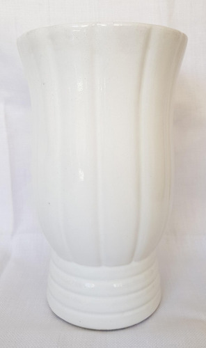 Florero Ceramica De Diseño Color Blanco B10