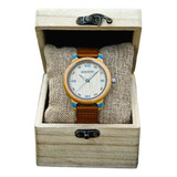 Reloj De Madera Bobo Bird Gt048 -2 Bambú 44 Mm Con Caja