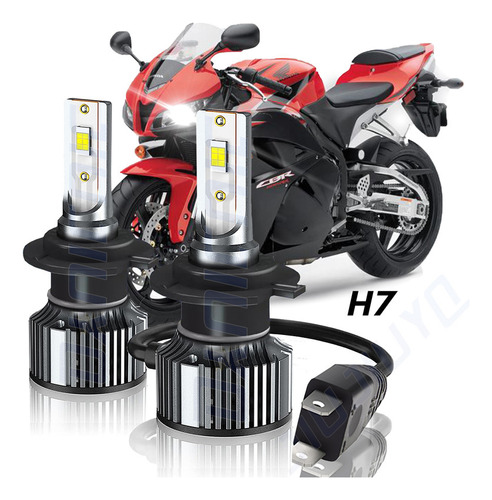 Bomba De Luz Led H7 Para Moto Honda Cbr600rr Abs 09-2023