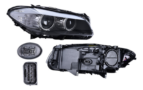 Faro Bmw Serie 5 2010-2013 4pta Electrico C/motor C/leds Der