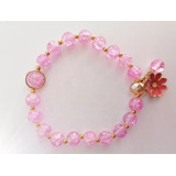 Pulsera Delicada De Mujer Femenina Girasol Rosa Fuerte