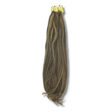 Cabelo Humano Morena Iluminada Liso P/mega-hair 65cm 100 Gr.