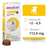 Antipulgas Carrapatos Bravecto Cães De 2 A 4,5 Kg Original