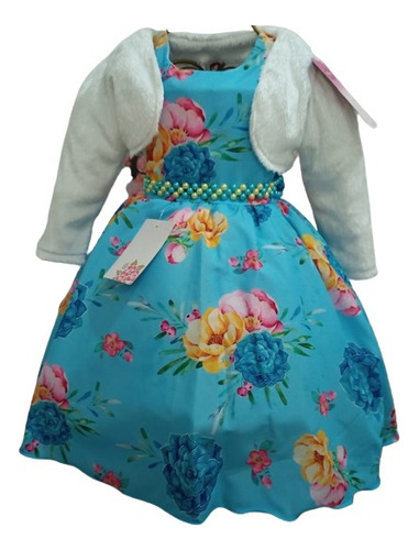 Vestido Bebe Menina E Bolero Pelo Roupa De Bebe Menina Frio