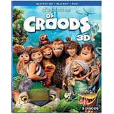 Blu-ray 3d + 2d + Dvd Os Croods - Original & Lacrado