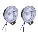 Par Faros Halogeno 55w Redondo 3 Pulgadas Metalicos Cristal 