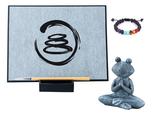 Buddha Zen Board - Tabla De Meditación Zen Sin Tinta, Ideal 