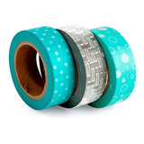 Set 3 Washi Tape Diseño Mint