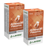 Kit 2 Amino 3r 10ml - Muda Reprodução Pássaros - Lavizoo