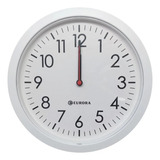 Relógio De Parede Branco 28cm - Eurora - 6575