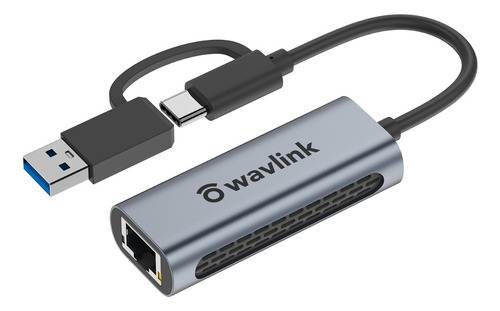 Adaptador Ethernet Usb 3.0 Wavlink Rj45 2.5 Gigabit 2500mbps