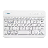 Teclado Mini Bluetooth Philco B1001 Blanco Qwerty