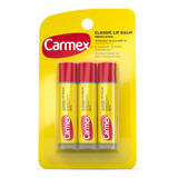 Carmex Classic Lip Balm Medicated Pack X3 - Spf15 - Original