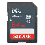 Cartão De Memória Sandisk Sdsdunb-064g-gn3in  Ultra 64gb