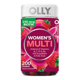 Olly 200 Gomitas Multivitaminicos. De Mujeres  Frambuesa