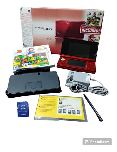 Nintendo 3ds Red Flame Super Mario 3d Land Con Caja