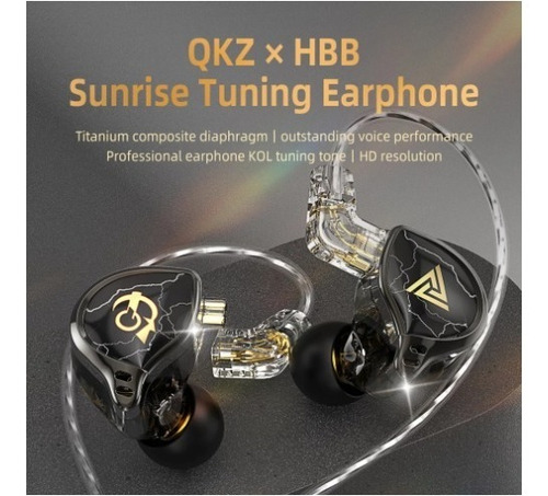 Audifonos Monitores Qkz X Hbb Con Microfono