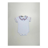 Body Natal Bolinhas Gola Camisa Infantil Algodão Via Enfance