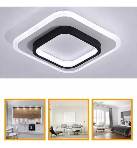 Lámpara De Techo Led Curva Moderna Para Comedor Y Baño