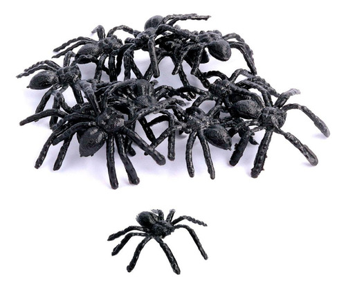 250 Aranhas Brinquedo Plástico Pegadinha Assustar Inseto