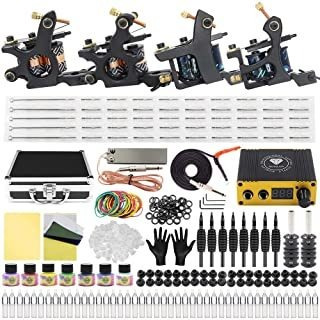 Máquina De Tatuaje Completo Kit De Tatuaje 4pcs Bobina T Btm