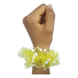 10 Pulseras Fluo Con Tul, Brillan Con Luz Uv