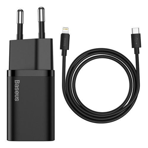 Carregador De Parede Turbo 20w Usb-c Baseus + Cabo 2m iPhone