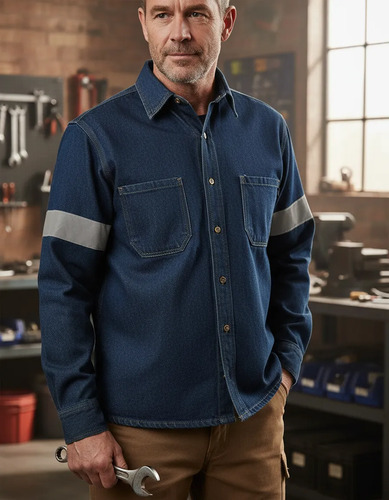 Camisola De Trabajo Pesado Gruesa Industrial Reflejantes