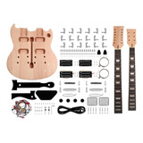 Kit De Guitarra Eléctrica Diy Doble Cuello Guitarra Ki...