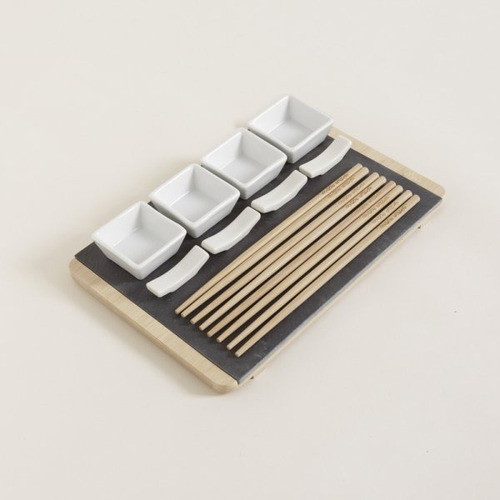 Set De Sushi X 4 Bamboo 30x20x1.5 Cm