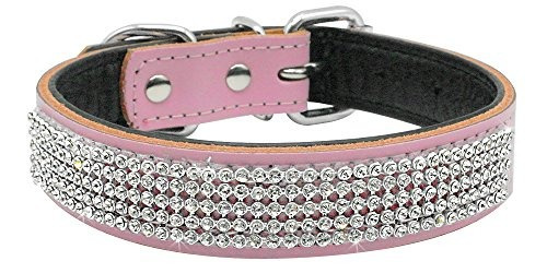 Collar De Perro Beirui Cristales - Genuinos De Cuero Acolcha