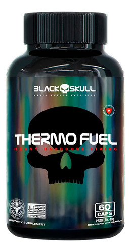 Suplemento Em Comprimidos Black Skull  Caveira Thermo Fuel Termogênico Thermo Fuel Em Pote De 100ml 60 Un