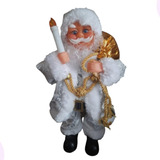 Boneco Natalino Papai Noel Musical Com Movimento E Luz